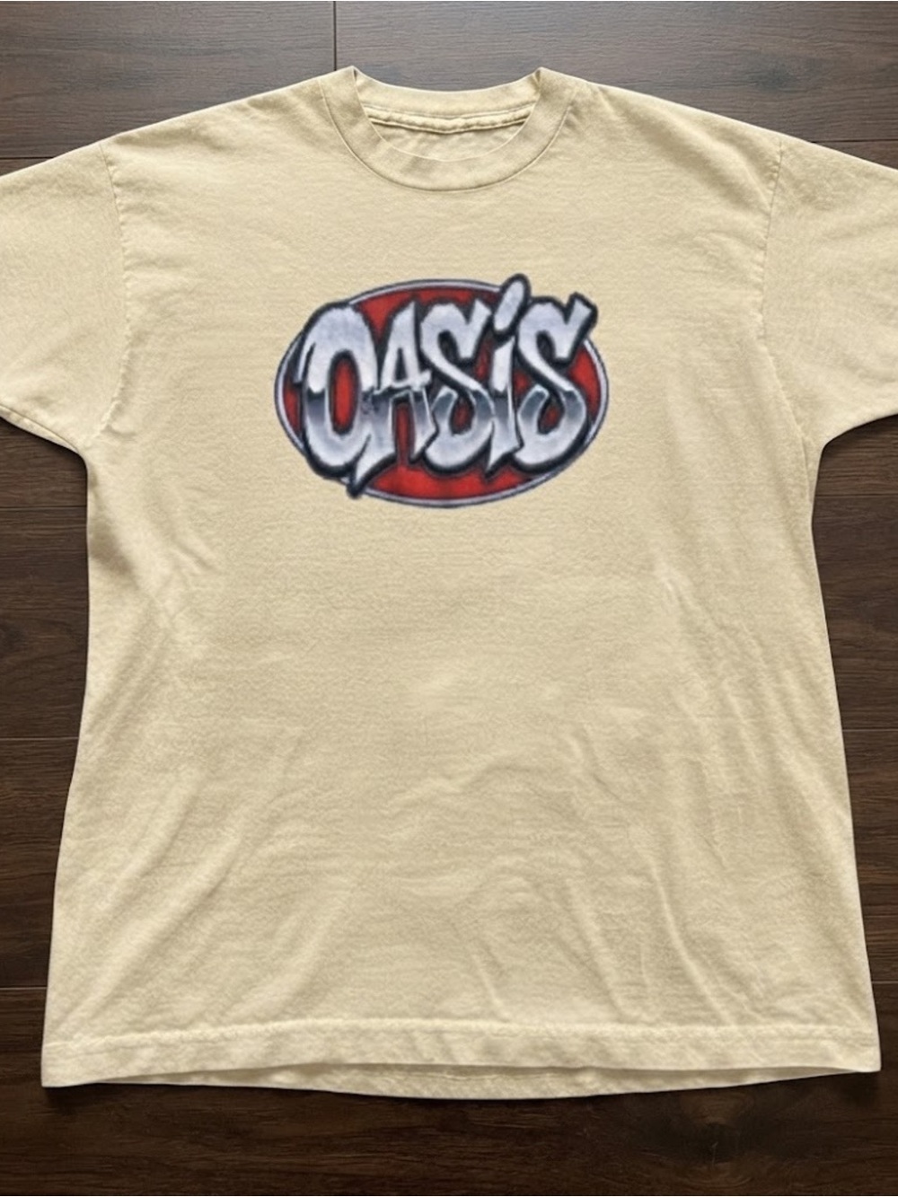 Cream Bubble Logo Graphic T-Shirt Gildan Band Tee Top